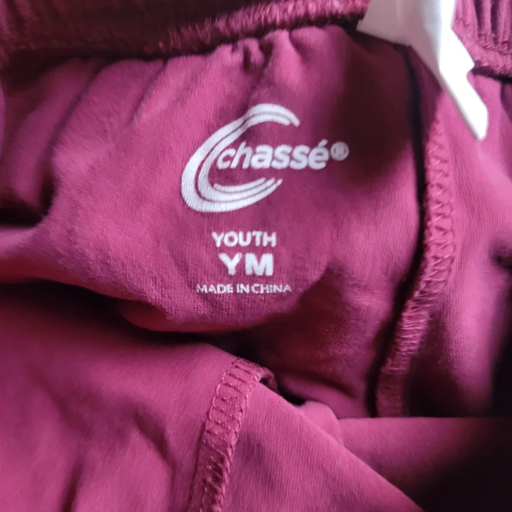 Chasse Skort Girls Youth Medium Maroon 2 Pack 310SKI Athletic Cheer Tennis Skirt